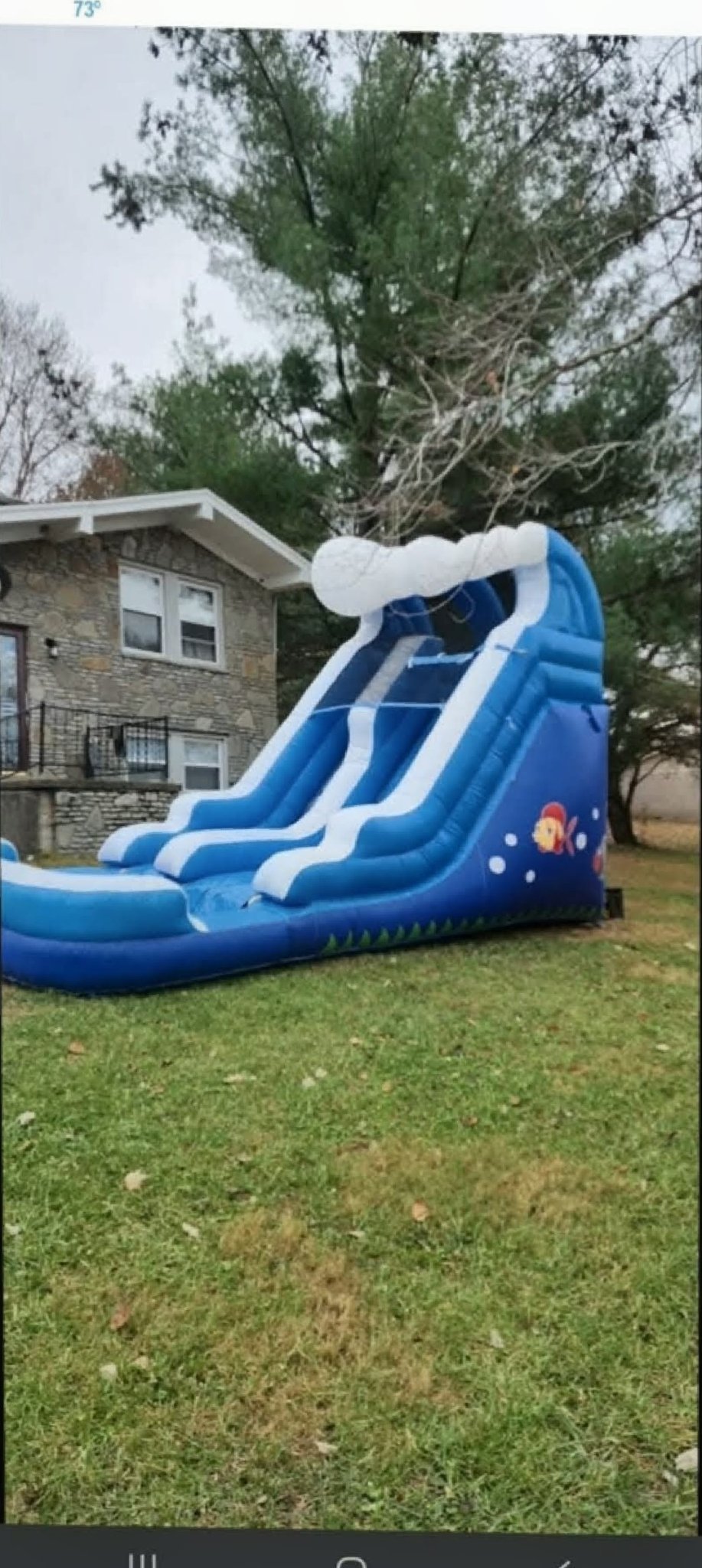 Blue Ocean Water Slide